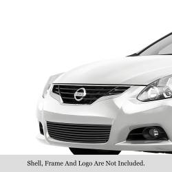 APS - APS Stainless Billet Bumper Grille Black for 10-12 Altima Coupe GR14FFG53J - Image 1
