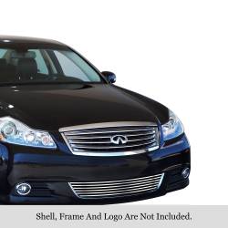 APS - APS Stainless Billet Bumper Grille-Polish for 08-10 M35/M45 GR14FFI58S - Image 1