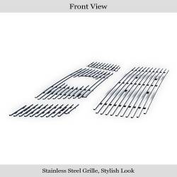 APS - APS Stainless Billet Grille-Polish for 08-12 Nissan Titan GR14FGG13S - Image 2