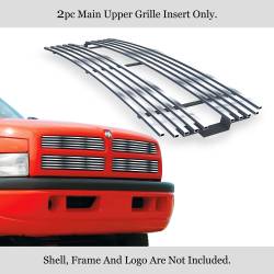 APS - APS Stainless Billet Grille-Polish for 94-01 Dodge Ram Trucks GR04HEJ30S - Image 1