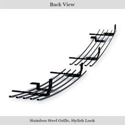 APS - APS Stainless Billet Bumper Grille-Polish for 94-01 Dodge Ram Truck GR04HEJ35S - Image 3