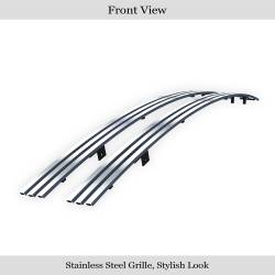 APS - APS Stainless Billet Bumper Grille-Polish for 05-07 Dodge Magnum GR04HEJ36S - Image 2