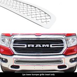 APS - APS Wire Mesh Bumper Grille-Polish for 19-24 Ram 1500 GR04GEJ31S - Image 1