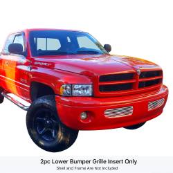 APS - APS Stainless Billet Bumper Grille-Polish for 99-01 Ram 1500 Sport GR04HEJ75S - Image 1