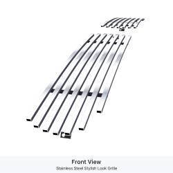 APS - APS Stainless Billet Bumper Grille-Polish for 99-01 Ram 1500 Sport GR04HEJ75S - Image 2