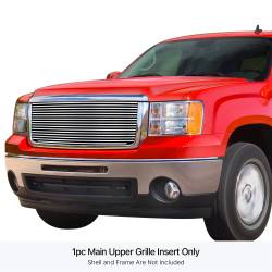 APS - APS Stainless Billet Grille-Polish 07-13 GMC Sierra 1500/HD GR07FFD75S - Image 1
