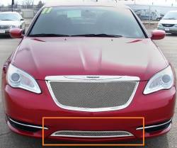 APS - APS Wire Mesh Bumper Grille-Polish for 11-14 Chrysler 200 GR18GFH73T - Image 1