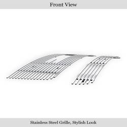 APS - APS Stainless Billet Grille-Polish 07-13 GMC Sierra 1500 GR07FGH61S - Image 2