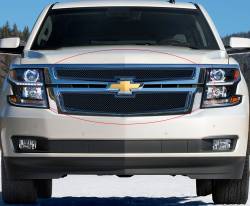 APS - APS Wire Mesh Grille Black 15-20 Chevrolet Tahoe/Suburban GR03GFC20H - Image 1