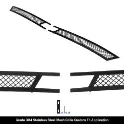 APS - APS Wire Mesh Grille Black 16-18 Chevrolet Camaro 1SS GR03GFC65H - Image 2