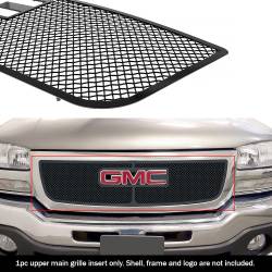 APS - APS Wire Mesh Grille Black 03-06 GMC Sierra 1500/HD GR07GEG71H - Image 1