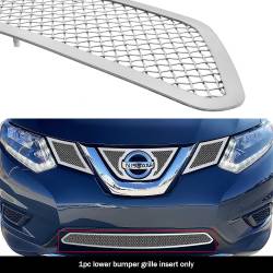 APS - APS Wire Mesh Bumper Grille-Polish for 14-16 Nissan Rogue GR14GFC88T - Image 1