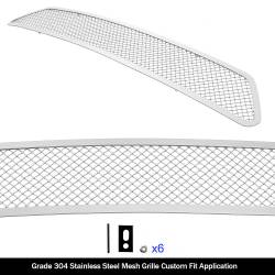 APS - APS Wire Mesh Bumper Grille-Polish for 14-16 Nissan Rogue GR14GFC88T - Image 2