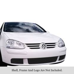 APS - APS Stainless Billet Bumper Grille Black for 07-08 VW Rabbit GR22FEE35J - Image 1