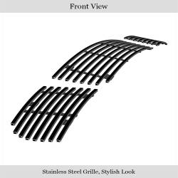 APS - APS Stainless Billet Bumper Grille Black for 07-08 VW Rabbit GR22FEE35J - Image 2