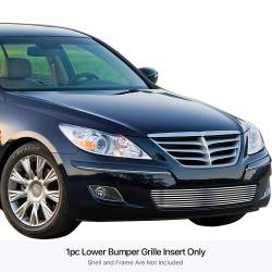 APS - APS Stainless Billet Bumper Grille-Polish for 09-11 Genesis Sedan GR25FFF88S - Image 1