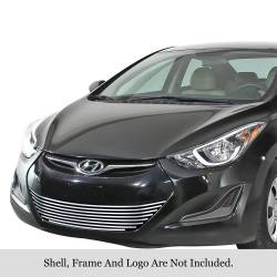APS - APS Stainless Billet Bumper Grille-Polish for 12-16 Elantra Sedan GR25FFI48S - Image 1