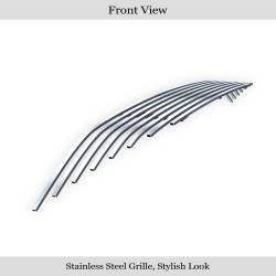 APS - APS Stainless Billet Bumper Grille-Polish for 12-16 Elantra Sedan GR25FFI48S - Image 2