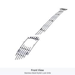 APS - APS Stainless Billet Bumper Grille-Polish for 06-08 Mercedes ML350 GR26FEE12S - Image 2