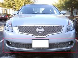 APS - APS Wire Mesh Bumper Grille-Polish for 07-09 Altima Sedan GR14GFD77T - Image 1