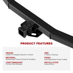 APS - APS Class III 2" Trailer Receiver Hitch for 13-16 Nissan Pathfinder HT24CJA62 - Image 5