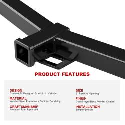 APS - APS Class III 2" Trailer Receiver Hitch 15-24 Ford Transit Vans HT24CJA93 - Image 5