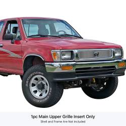 APS - APS Stainless Billet Grille-Polish for 92-94 Toyota Pickup 4WD GR20FEA42S - Image 1