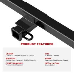 APS - APS HT24CJC82 Class III 2" Trailer Receiver Hitch for 18-24 Subaru Crosstrek - Image 5