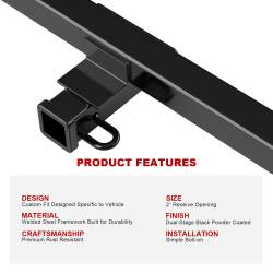 APS - APS Class III 2" Trailer Receiver Hitch for 19-24 Toyota RAV4 HT24CJD16 - Image 5