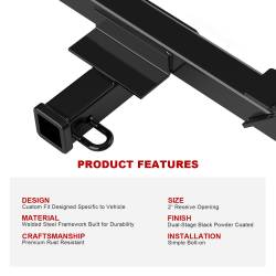 APS - APS HT24CJD39 Class III 2" Trailer Receiver Hitch for 18-25 Equinox/Terrain - Image 5