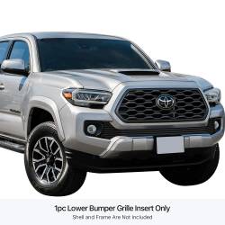 APS - APS Stainless Billet Bumper Grille Black for 16-23 Toyota Tacoma GR20FEA81J - Image 1