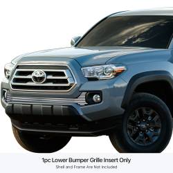 APS - APS Stainless Billet Bumper Grille-Polish for 16-23 Toyota Tacoma GR20FEA81S - Image 1