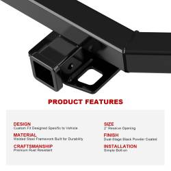 APS - APS Class III 2" Trailer Receiver Hitch for 21-23 Santa Fe/Sorento HT24CJD73 - Image 5