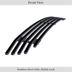 APS - APS Stainless Billet Bumper Grille Black for 07-09 Toyota Camry GR20FEB15J - Image 2