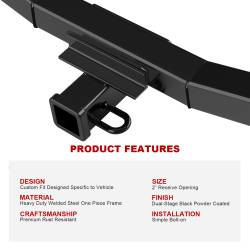 APS - APS Class III 2" Trailer Receiver Hitch for Sportage/Tucson HT18CCH83 - Image 5