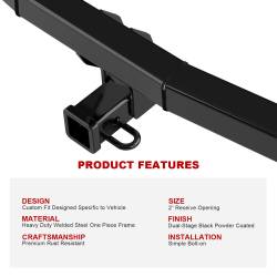 APS - APS Class III 2" Trailer Receiver Hitch for BMW X5/X6 HT18CEI40 - Image 5