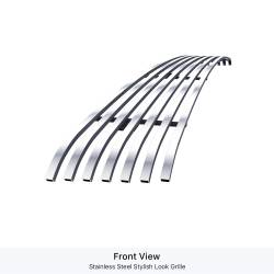 APS - APS Stainless Billet Bumper Grille-Polish for 05-06 Nissan Altima GR14HED16S - Image 2