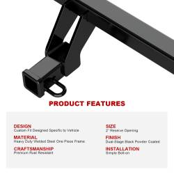 APS - APS Class III 2" Trailer Receiver Hitch for 12-15 Chevy Captiva HT18CHB71 - Image 5