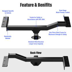 APS - APS Class III 2" Trailer Receiver Hitch for 10-15 Lexus RX HT18CJA43 - Image 2