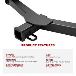 APS - APS Class III 2" Trailer Receiver Hitch for 06-18 Toyota RAV4 HT18CJA49 - Image 5