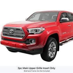 APS - APS Stainless Billet Grille-Polish for 16-19 Toyota Tacoma GR20FFC29S - Image 1