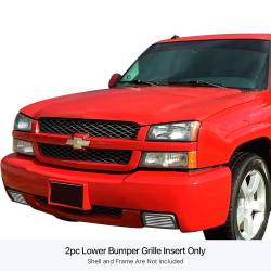 APS - APS Stainless Billet Bumper Grille-Polish Silverado 1500 SS GR03HEC05S - Image 1