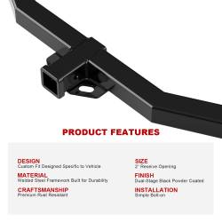 APS - APS Class III 2" Trailer Receiver Hitch for 04-15 Nissan Titan HT24CAD06 - Image 5