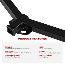 APS - APS HT24CAE55 Class III 2" Trailer Receiver Hitch for 02-05 Explorer 4DR - Image 5