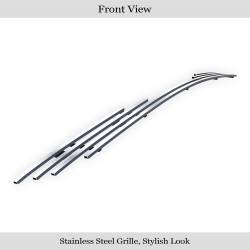 APS - APS Stainless Billet Grille-Polish for 12-14 Toyota Camry GR20FFI30S - Image 2