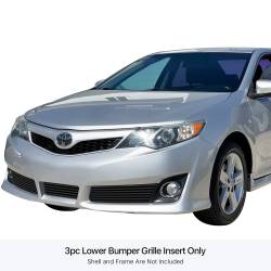 APS - APS Stainless Billet Bumper Grille Black for 12-14 Toyota Camry SE GR20FFI34J - Image 1