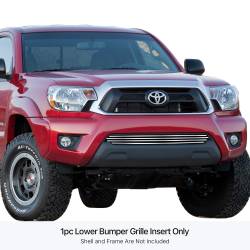 APS - APS Stainless Billet Bumper Grille-Polish for 12-15 Toyota Tacoma GR20FFI38S - Image 1