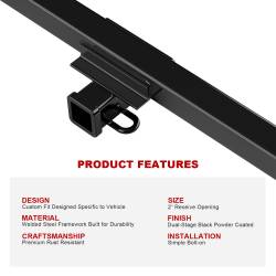 APS - APS Class III 2" Trailer Receiver Hitch for 10-17 Volvo XC60 HT24CAI21 - Image 5