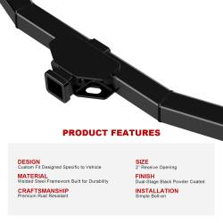 APS - APS Class III 2" Trailer Receiver Hitch for 03-09 4Runner/GX470 HT24CBE00 - Image 5