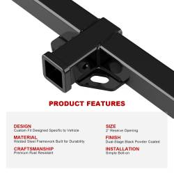 APS - APS Class III 2" Trailer Receiver Hitch 75-99 Ford Econoline HT24CCF76 - Image 5